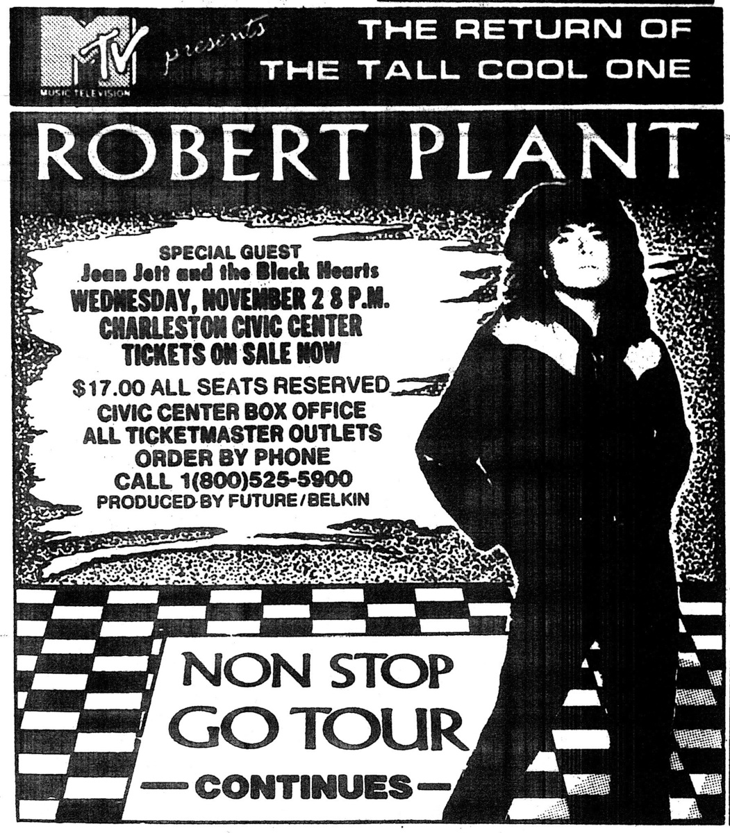 Joan Jett \u0026 The Blackhearts's 1988 Concert \u0026 Tour History | Concert Archives, image size:1051x1200