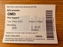 tags: Orchestral Manoeuvres in the Dark, Edinburgh, Scotland, United Kingdom, Ticket, Usher Hall - Orchestral Manoeuvres in the Dark / Stealing Sheep on Nov 2, 2021 [942-small]