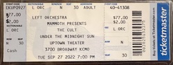 The Cult / King Woman on Sep 27, 2022 [981-small]