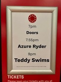 tags: Teddy Swims, Azure Ryder, London, England, United Kingdom, Advertisement, Roundhouse - Teddy Swims / Azure Ryder on Jul 20, 2023 [344-small]