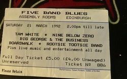 Tam White / nine below zero / Big George and The Business / Boardwalk / Rootsie Tootsie Band on Mar 21, 1992 [643-small]