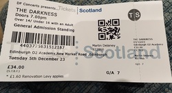 tags: The Darkness, Edinburgh, Scotland, United Kingdom, Ticket, O2 Academy Edinburgh - The Darkness / Bad Nerves on Dec 5, 2023 [880-small]