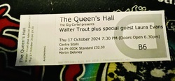 tags: Walter Trout, Edinburgh, Scotland, United Kingdom, Ticket, Queens Hall Edinburgh - Walter Trout / Laura Evans on Oct 17, 2024 [557-small]