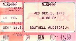 Nirvana / The Breeders / Come on Dec 1, 1993 [826-small]
