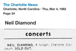 Concert Sold Out, Neil Diamond on Mar 4, 1982 [971-small]