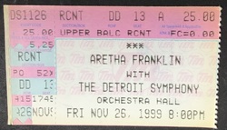 Aretha Franklin / The Detroit Symphony on Nov 26, 1999 [930-small]