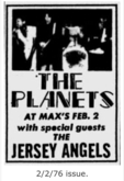 The Planets / The Jersey Angels on Feb 2, 1976 [362-small]