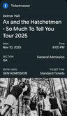 Ax and the Hatchetmen / Foxtide on Nov 10, 2025 [565-small]