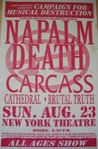 Napalm Death / Carcass / Brutal Truth / Cathedral on Aug 23, 1992 [025-small]