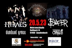 tags: Baudenbach, Bavaria, Germany, Gig Poster - Hiraes / Eraser / deadend grace / Terminal Carnage on May 20, 2023 [367-small]