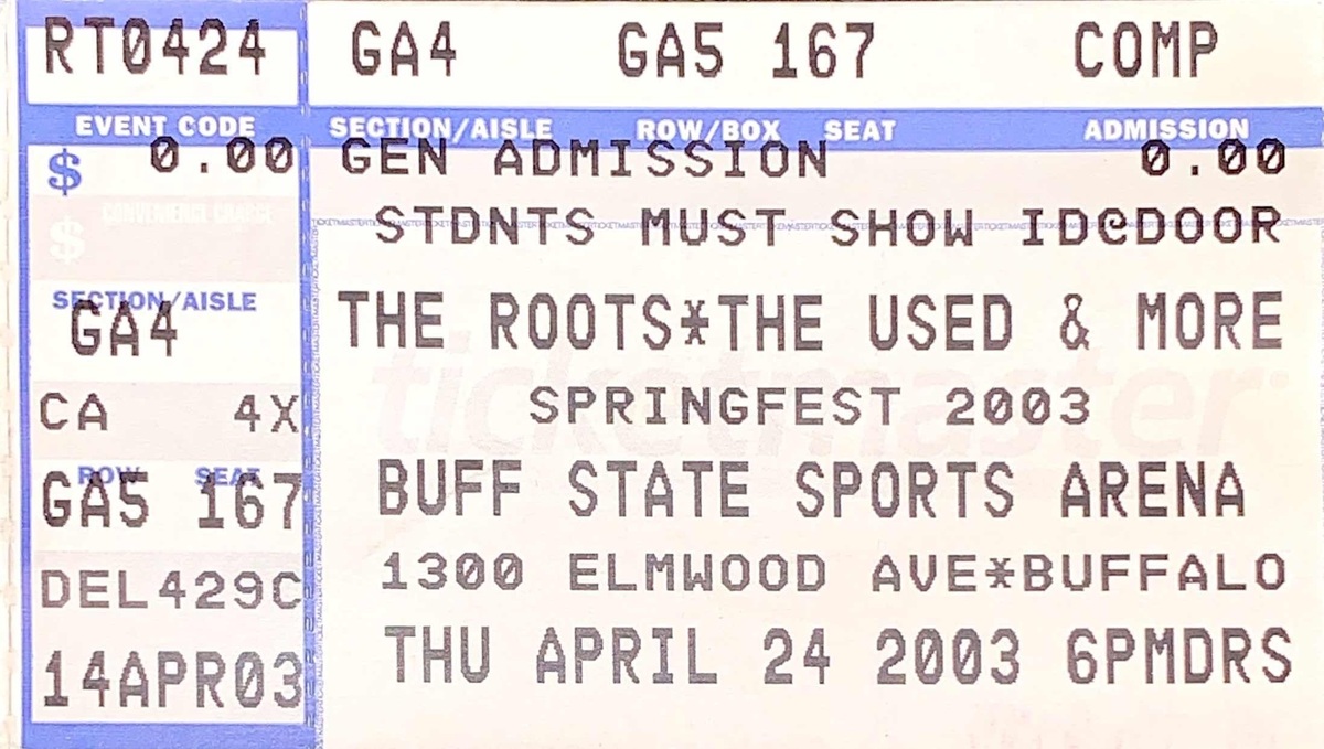 The Used's 2003 Concert & Tour History | Concert Archives