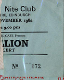 tags: Marillion, Edinburgh, Scotland, United Kingdom, Ticket, Nite Club - Marillion on Nov 12, 1982 [275-small]
