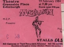 tags: Marillion, Edinburgh, Scotland, United Kingdom, Ticket, Edinburgh Playhouse Theatre - Marillion / Rage on Feb 19, 1984 [301-small]