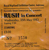 tags: Rush, Edinburgh, Scotland, United Kingdom, Ticket, Royal Highland Centre - Rush on May 25, 1983 [323-small]