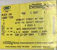 tags: Rush, Manchester, England, United Kingdom, Ticket, Manchester Arena - Rush on Sep 12, 2004 [333-small]