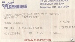 tags: Gary Moore, FM, Edinburgh, Scotland, United Kingdom, Ticket, Edinburgh Playhouse - Gary Moore / FM on Sep 15, 1985 [404-small]