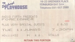 tags: Foreigner, Night Ranger, Edinburgh, Scotland, United Kingdom, Ticket, Edinburgh Playhouse Theatre - Foreigner / Night Ranger on Jun 12, 1985 [405-small]