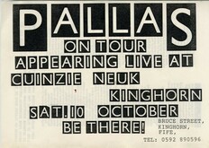 tags: Pallas, Kinghorn, Scotland, United Kingdom, Gig Poster, Cunzie Neuk - Pallas on Oct 10, 1987 [731-small]