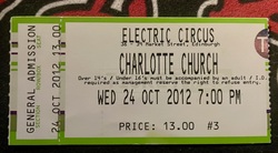 tags: Charlotte Church, Houdini Dax, Caroline Gilmour, Edinburgh, Scotland, United Kingdom, Ticket, Electric Circus - Charlotte Church / Houdini Dax / Caroline Gilmour on Oct 24, 2012 [327-small]