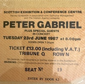 tags: Peter Gabriel, Glasgow, Scotland, United Kingdom, Ticket, Scottish Exhibition & Conference Centre (SECC) - Peter Gabriel / Youssou N’Dour et les Super Etoiles de Dakar on Jun 23, 1987 [931-small]