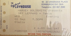 tags: Def Leppard, Tesla, Edinburgh, Scotland, United Kingdom, Ticket, Edinburgh Playhouse Theatre - Def Leppard / Tesla on Sep 2, 1987 [937-small]