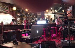 Stage is set, tags: Santa Ana, California, United States, The Den Cafe - Julien-K on Aug 7, 2016 [289-small]
