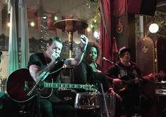 Julien-K ~ Ryan Shuck, guest singer & Amir Derakh, tags: Julien-K, Santa Ana, California, United States, The Den Cafe - Julien-K on Mar 29, 2015 [367-small]
