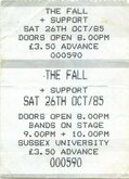 The Fall / The Weeds on Oct 26, 1985 [258-small]