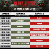 Saturday Running Order, Plane'R Fest 2024 on Jul 5, 2024 [230-small]