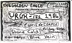 Esprit de Corpse / Stone Cold (Sussex, UK) / Blue Vein on Jan 20, 1984 [809-small]