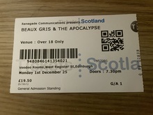 tags: Beaux Gris Gris & The Apocalypse, Edinburgh, Scotland, United Kingdom, Ticket, Voodoo Rooms - Beaux Gris Gris & The Apocalypse on Dec 1, 2025 [628-small]