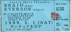 Braid / Eversor / Three Minute Movie on May 1, 1999 [581-small]