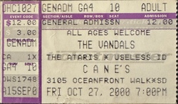 The Vandals / The Ataris / Useless ID on Oct 27, 2000 [879-small]