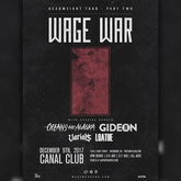 Wage War / Varials / Oceans Ate Alaska / Loathe on Dec 9, 2017 [754-small]
