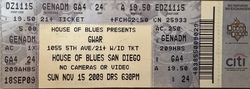 GWAR / Job for a Cowboy on Nov 15, 2009 [218-small]