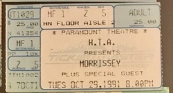 Morrissey / The Planet Rockers on Oct 29, 1991 [352-small]