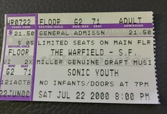 Sonic Youth / Saccharine Trust on Jul 22, 2000 [202-small]