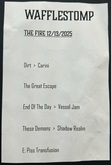 Waffle Stomp setlist, tags: Setlist - Waffle Stomp / This Temper / Alien Island on Dec 13, 2025 [212-small]