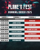 Saturday Running Order, Plane'R Fest 2025 on Jul 4, 2025 [967-small]