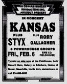 Kansas / Styx / Rory Gallagher on Feb 6, 1976 [135-small]