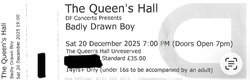 tags: Badly Drawn Boy, Edinburgh, Scotland, United Kingdom, Ticket, The Queen's Hall - Badly Drawn Boy on Dec 20, 2025 [839-small]