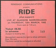 Ride / The Verve / Fenn on Mar 12, 1992 [421-small]