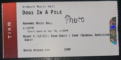 ticket stub, tags: Ticket - Dogs in a Pile / Murray’s Law / Steve Kimock on Dec 21, 2025 [459-small]