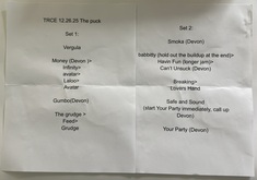 The Reality Check Experiment setlist, tags: Setlist - The Reality Check Experiment on Dec 26, 2025 [463-small]