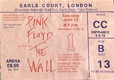 Ticket stub, Pink Floyd on Jun 13, 1981 [331-small]