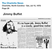 Concert preview , Jimmy Buffett on Jul 23, 1978 [237-small]