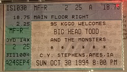 Big Head Todd and the Monsters / Hootie & the Blowfish on Oct 30, 1994 [003-small]