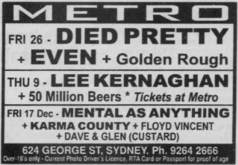Died Pretty / Even / Golden Rough on Nov 26, 1999 [427-small]