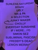 Fishbone set list (page 1), Great American Music Hall, San Francisco, CA, Dec. 22, 2025, Fishbone on Dec 15, 2022 [652-small]