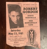Robert Gordon / Steve Nardella / The Rockabilly Cats on May 23, 1981 [356-small]